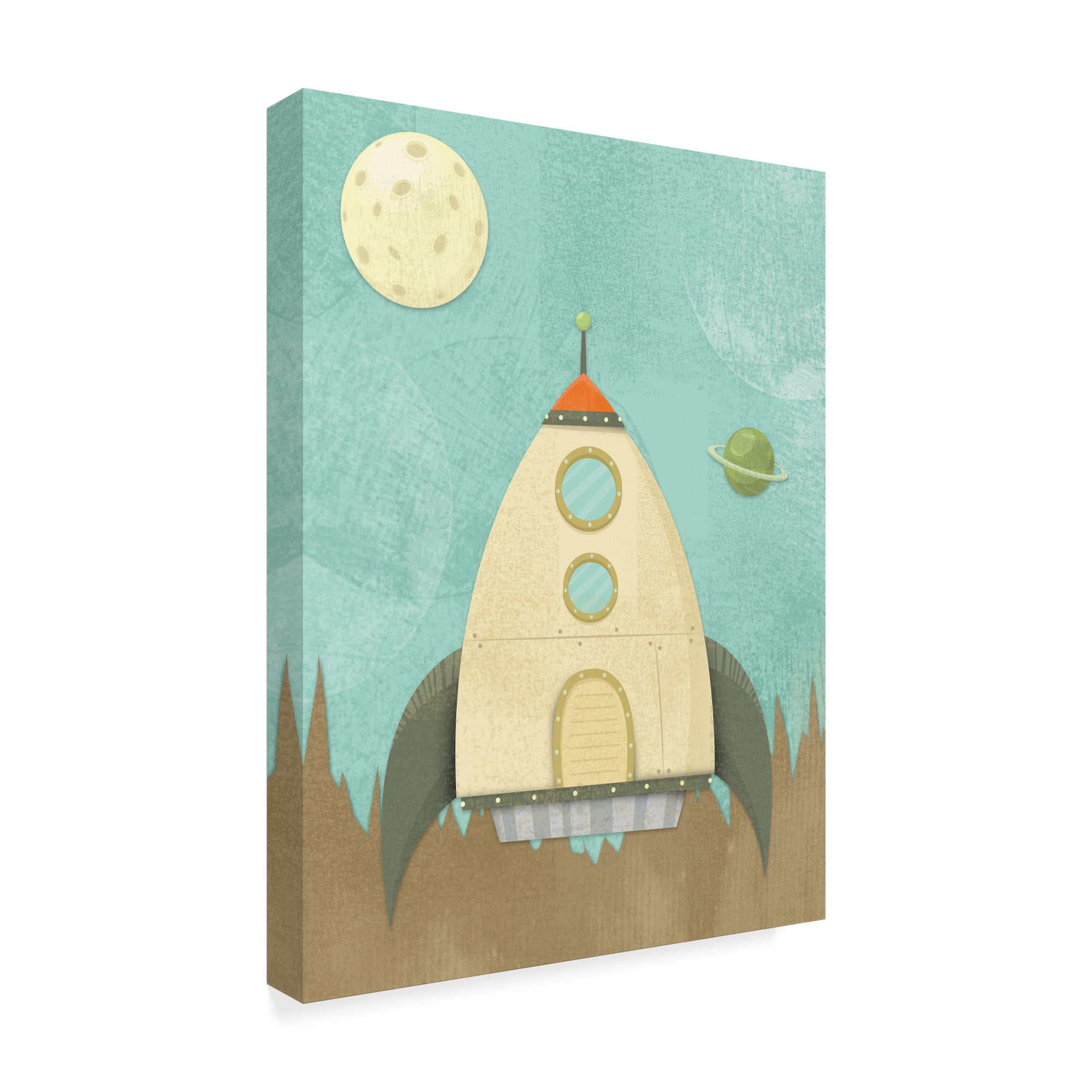 Trademark Fine Art 'Kids Spaceship' Canvas Art by Michael Murdock