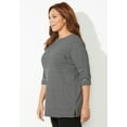 thumbnail image 3 of Catherines Women's Plus Size Suprema Boatneck Tunic Top, 3 of 3