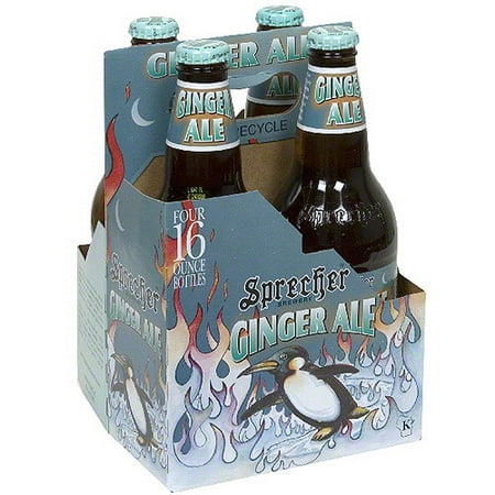 Sprecher Ginger Ale, 4ct (Pack of 6) (Best Drinks With Ginger Ale)