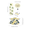 thumbnail image 3 of Summer Outfit Set For 23 Inch Porch Geese Suitable For Lawns Porch Geese Floral Dress Good For Summer Beach Decor, 3 of 8