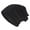 Black, variant on Men Women Beanies Winter Fleece Lined Beanie Hat Solid Plain Unisex Big Oversized Skullies Beanies Striped Slouch Beanies