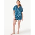 thumbnail image 2 of Joyspun Women's Woven Sleep Shorts, Sizes S to 3X, 2 of 6