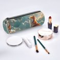 thumbnail image 2 of Disketp Starry Sky Cloud Fox Estuche Organizador de Lápices de Cuero, Estuche de Oficina con Cremallera para Bolígrafo y Lápiz, 2 of 6