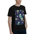 thumbnail image 2 of Bingfone Astronaut Dinosaur And Space Men'S Loose Fit Short-Sleeve Pocket T-Shirt, 2 of 7