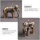 thumbnail image 4 of WASHWEPE 3Ud Llavero Elefante Dorado En Latón Ligero Y Duradero Para Uso Diario, 4 of 6