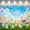 2B-180X110cm, variant on Pastel Color Happy Easter Banner Cute Bunny Design Easter Party Background Floral Decoration Easter Egg Detail for Easter Party Outdoor Celebration Photo Shoot