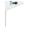 thumbnail image 1 of Old Man Crutch Cold Weather Toothpick Triangle Cupcake Toppers Flag, 1 of 3