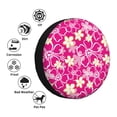 thumbnail image 4 of Gukieu Vintage Flowers Print Car Tire Cover, Adjustable Waterproof and Dustproof Tire Protection Cover, Suitable for SUV, Truck, Van-16 inch, 4 of 6