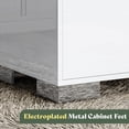thumbnail image 5 of Merluxy Modern Nightstand Set of 2 with Drawers,High Gloss UV Finish Storage Table for Bedroom,White, 5 of 8