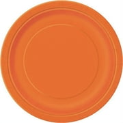 Way to Celebrate! Orange Paper Dinner Plates, 9in, 20ct