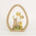 thumbnail image 4 of Guozer Easter Wooden Bunny Ornament Centerpiece for Desk Easter Decoration for Home Ornament for Easter Indoor Outdoor Garden Yard, 4 of 8