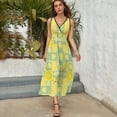 thumbnail image 5 of Vestido Largo Sin Mangas Para Mujer, Delicious Lemon Traje Informal Para Cumpleaños, Verano, 5 of 5