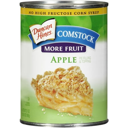 (3 Pack) Duncan Hines Comstock More Fruit Apple Pie Filling & Topping 21 (The Best Apple Crisp Topping)