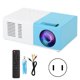 thumbnail image 1 of Proyector LED portátil de 1800 lúmenes, trípode y soporte incluidos, entretenimiento en el hogar, azul y blanco, enchufe estadounidense de 100-240 V, 1 of 8