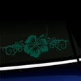 thumbnail image 1 of Hibiscus Flower Trio - Vinyl Decal - Choose Color - [DARK GREEN], 1 of 1