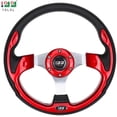 thumbnail image 4 of 10L0L Golf Cart Steering Wheel, Generic for Golf Cart Club Car DS & Precedent - Red, 4 of 5