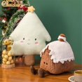 thumbnail image 5 of Christmas New Plush Pillow Stuffed Chocolate Cookie House Shape Decor Cushion Cute Funny XMas Tree Party Decor Doll D, 5 of 5