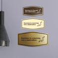 thumbnail image 4 of Signs ByLITA Fancy Success is a Journey, Not a Destination Sign (Black Gold) - Medium, 4 of 6