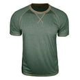 thumbnail image 5 of NinXxx Men's Crew Neck Short Sleeve Soft Breathable Everyday Comfort Tee Green XL Green XL, 5 of 7