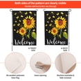 thumbnail image 4 of JOOCAR Welcome Garden 12" x18" Spun linen Outdoor Flag and Banner, Double Sided, 4 of 7