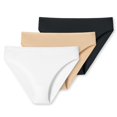 thumbnail image 1 of UNCOVER by SCHIESSER Calzoncillos para mujer  - Tai, algodón suave, paquete de 3 Blanco/Beige/Negro 2XL (2X-Large), 1 of 4