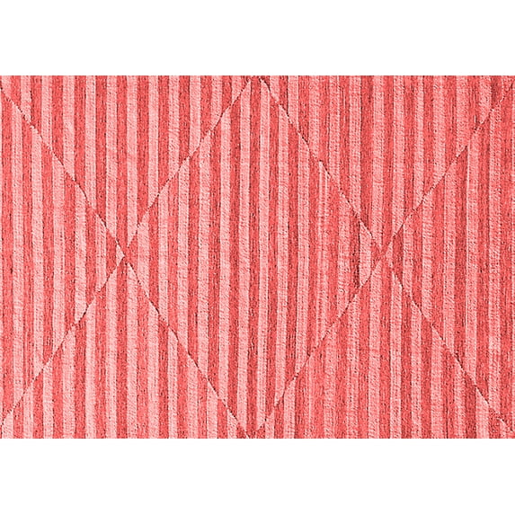 Ahgly Company Indoor Rectangle Solid Red Modern Area Rugs, 7' x 9'