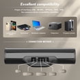 thumbnail image 4 of Kivdit Sound Bar for TV,50W Bluetooth 5.3 Soundbar with Built-in Subwoofer,2.0ch Home Theater Speakers with LED Lights,3D Surround Sound System TV Speakers,HDMI-ARC/Optical/AUX/USB Connect, 4 of 8