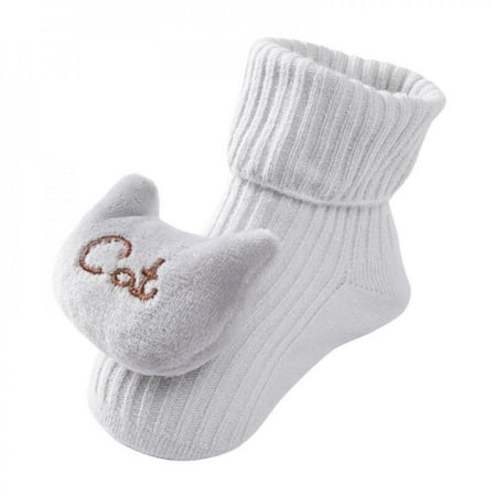 

High Quality! Bobora Baby Girl Boy Floor Cartoon Animal Sock Autumn Winter Sock Cotton 0-1 Years Old
