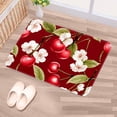 thumbnail image 5 of Cherry Polyester Non-Slip Machine Washable Indoor Door Area Office Rug, 5 of 6