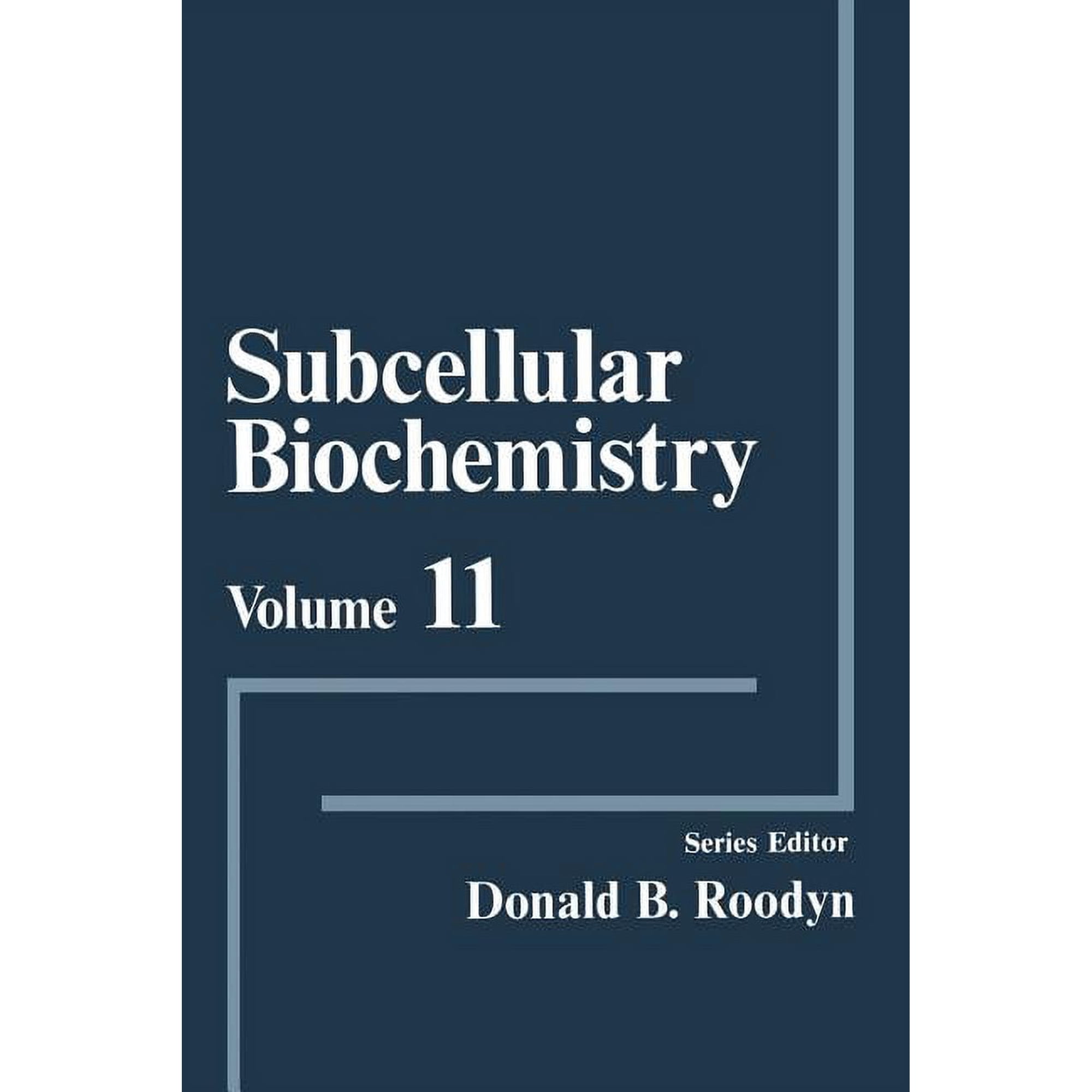 Subcellular Biochemistry Subcellular Biochemistry Book 11 (Paperback)