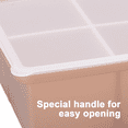 thumbnail image 3 of Extra Large Ice Cube Silicone Trays，Whiskey Ice，Keep Summer Drinks Cold Freeze Food, 3 of 5