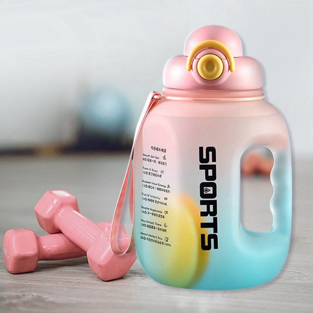 Botella de agua de gran capacidad para fitness para hombres, cubo de toneladas, botella de agua de alta temperatura, taza grande, cubo de toneladas, artículos esenciales para el hogar
