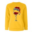 thumbnail image 3 of Gibobby Sudaderas Navideñas para Mujeres Mujer Navidad Casual Impresión Cuello Redondo Sudadera Manga Larga Sudadera Blusa Temperamento Top(Amarillo,M), 3 of 4