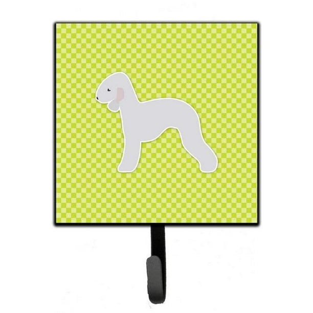 Laisse Verte Ou Porte-Clés en Damier Bedlington Terrier