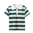 thumbnail image 1 of RXIRUCGD 2025 Vêtements d'Été pour Enfants T-shirt à Manches Courtes Col Rabattu Décontracté Polyvalent, 1 of 2