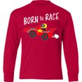 thumbnail image 3 of Inktastic Born to Race- Red Race Car Long Sleeve Youth T-Shirt, 3 of 5