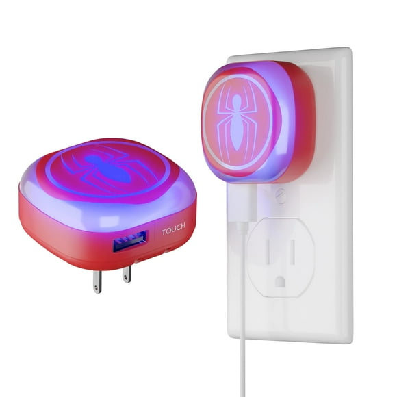 Luz nocturna iJoy Marvel Spiderman con LED táctil y cargador USB