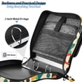 thumbnail image 4 of FORMRS Zipper Binder with Shoulder Strap 2-inch Ring 500 Sheet Capacity File Bag, Beige Geometric, 4 of 5