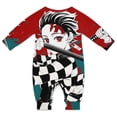 thumbnail image 2 of Demon Slayer Baby Onesie Romper Footless Infant Long Sleeve Jumpsuit for Boys Girls, 2 of 8