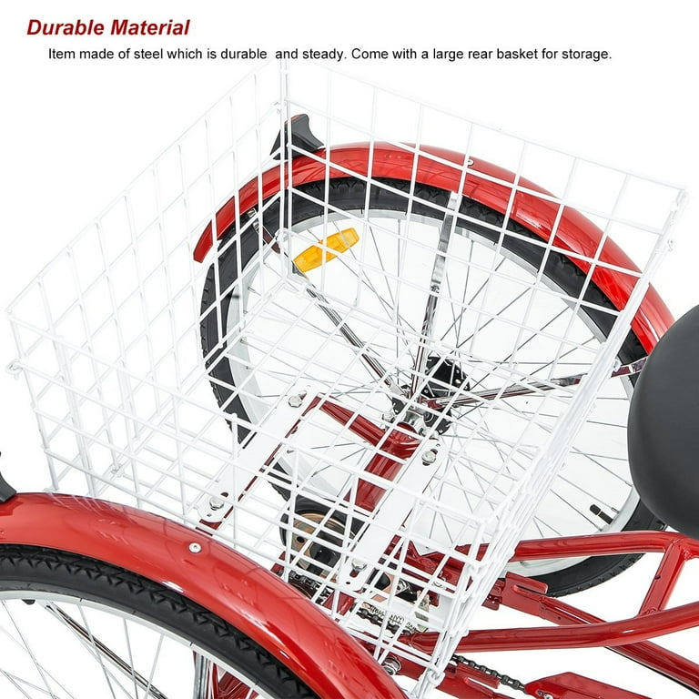 Merax 26 inch store 3 wheel bike