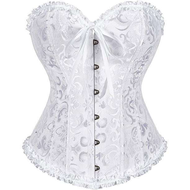 Corsé de pecho completo para mujer, corsé bustier gótico vintage