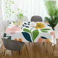 thumbnail image 3 of Yayeee Tablecloths 54" x 72" Rectangle Wrinkle Resistant Party Table Cover, Retro Yellow Floral, 3 of 8