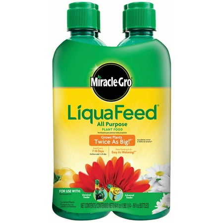Miracle-Gro Liquafeed All Purpose Plant Food, 4-Pack Refills, 16 fl. (Best Liquid Fertilizer For Aquarium Plants)