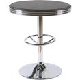 thumbnail image 1 of Best Master Furniture California 25" Metal Swivel Bar Table in Black/Chrome, 1 of 1