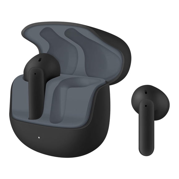 Audífonos Bluetooth Touch True Wireless ergonómicos con Enviromental Noise Cancelling color negro