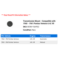 thumbnail image 2 of Transmission Mount - Compatible with 1960 - 1961 Pontiac Ventura 6.4L V8, 2 of 2