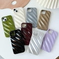 thumbnail image 6 of Cute Water Ripple Pattern Wave Shape Camera Lens Protection Soft Compatible with iPhone Case (Purple,iPhone 15), 6 of 8