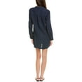 thumbnail image 2 of Michael Stars womens  Eleanor Utility Linen Shirtdress, l, Blue, 2 of 3