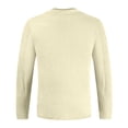 thumbnail image 1 of Gibobby Suéter ligero hombre Suéter de manga larga algodón con cuello redondo para hombre, invierno(Beige,Extra Grande), 1 of 3