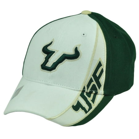 NCAA South Florida Bulls SF Snapback White Green Hat Cap Captivating